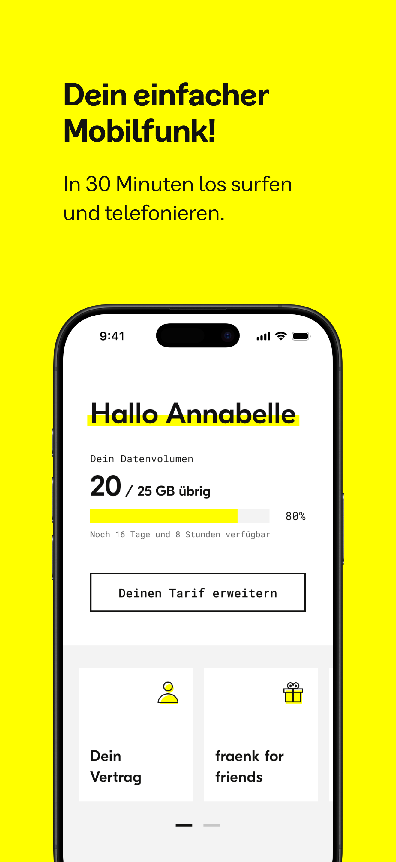 fraenk: Die Mobilfunk App