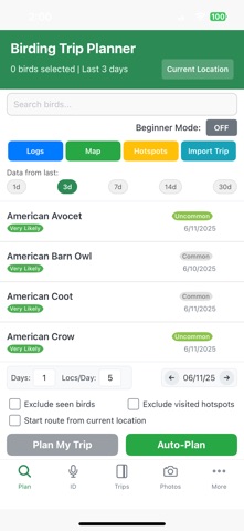 Peregrine Planner screenshot