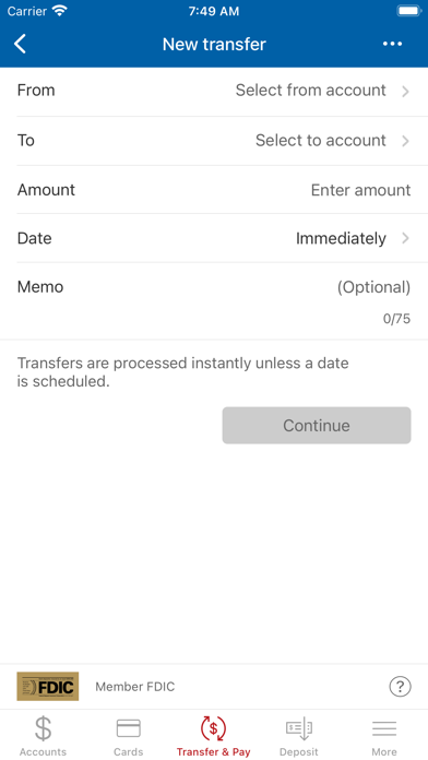TrustTexas Bank Mobile Banking Screenshot