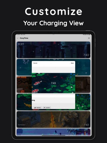 CozyTime: Lock Screen Clocks iPad screenshot