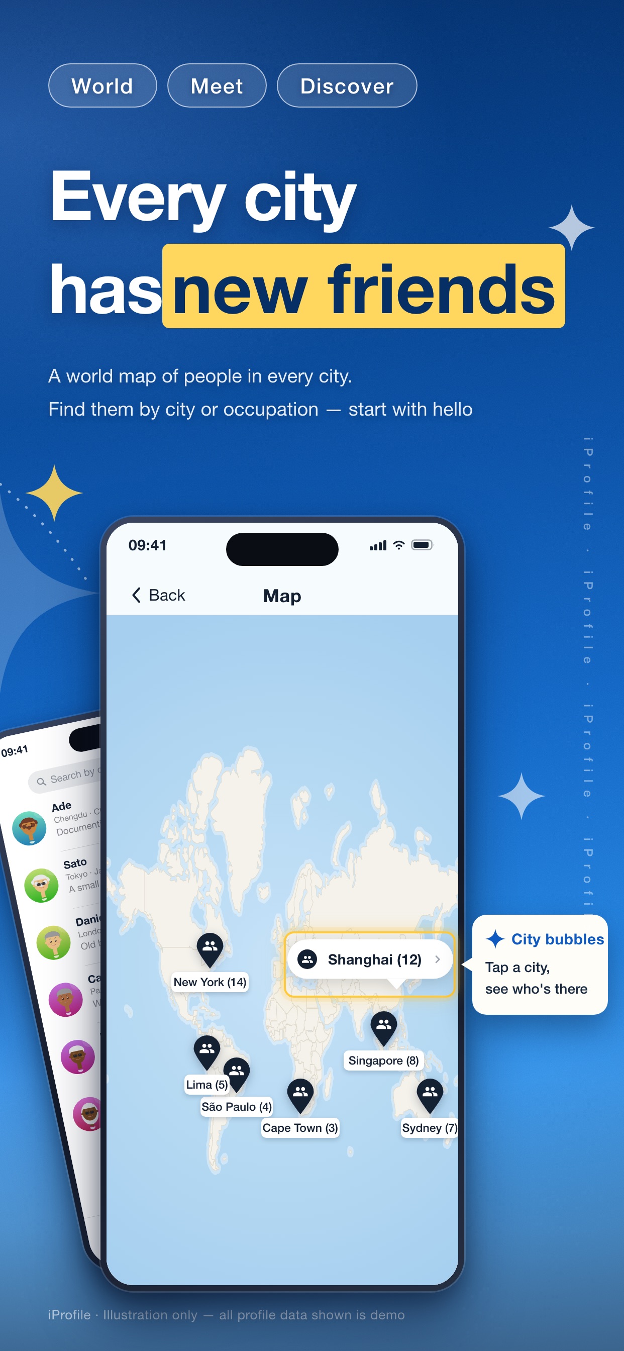 Screenshot 2 of iProfile - My World Card