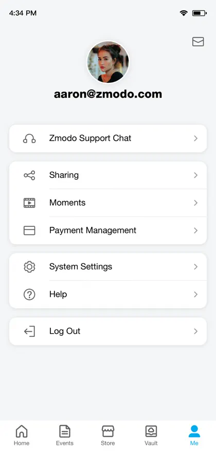Screenshot 5 di 6 di Zmodo
