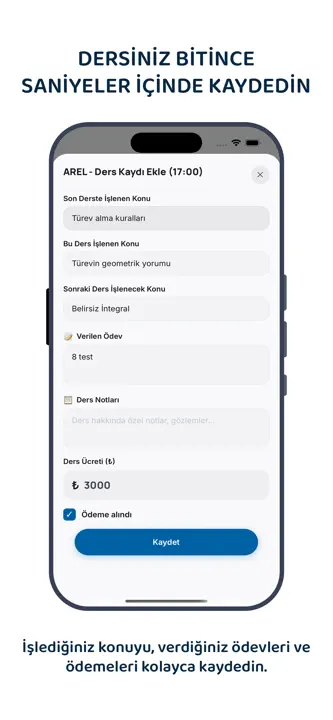 Luup: Özel Ders Takip Sistemi screenshot 6