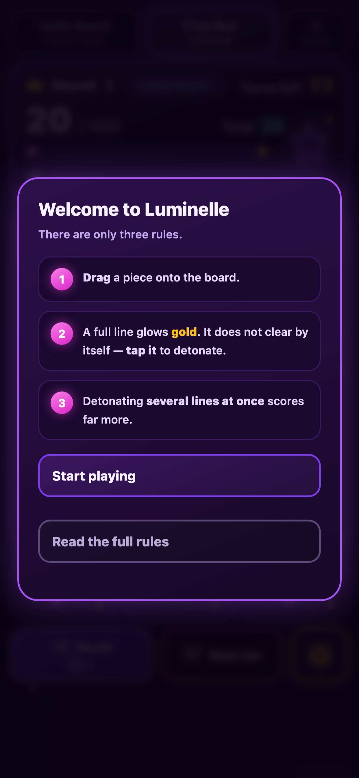 Luminelle: Hold & Pop screenshot 2