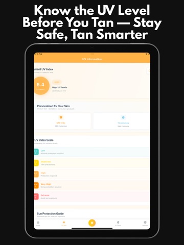 SunLove - UV Index & Tanning iPad screenshot