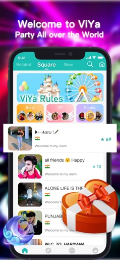 ViYa - Group Voice Chat Rooms screenshot 8
