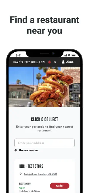 Dave’s Hot Chicken UK iPhone screenshot 1