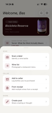 SomeWine: Wine Label Scanner iPhone screenshot