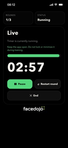 Facedojo Fight Timer Screenshot 6 of 6
