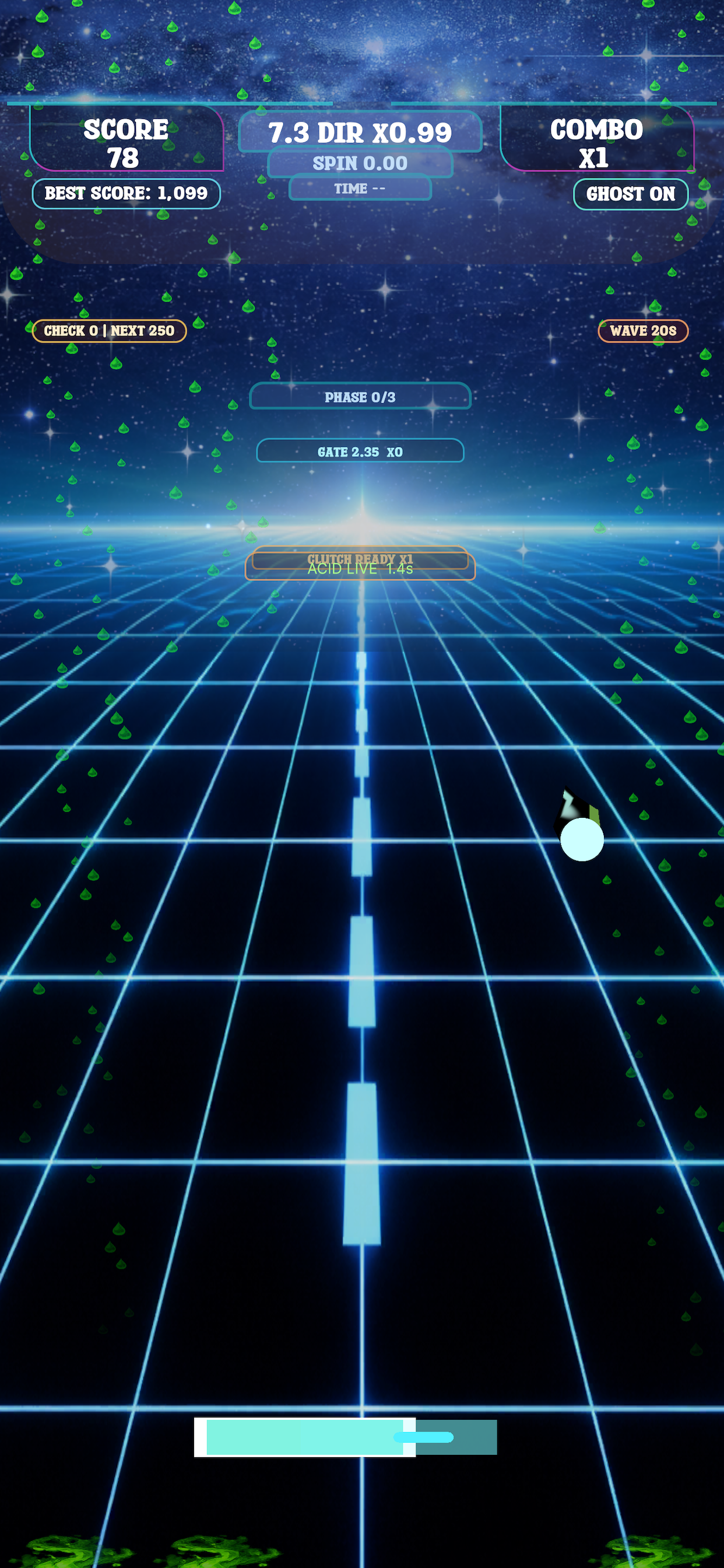 Neon Paddle: Survival Pong screenshot 2