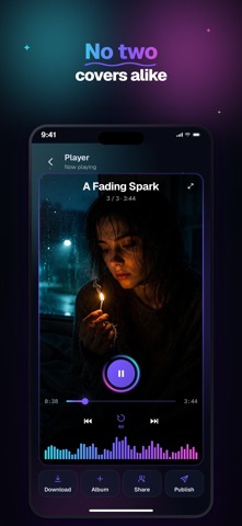 Jukebee: AI Music & Video iPhone screenshot
