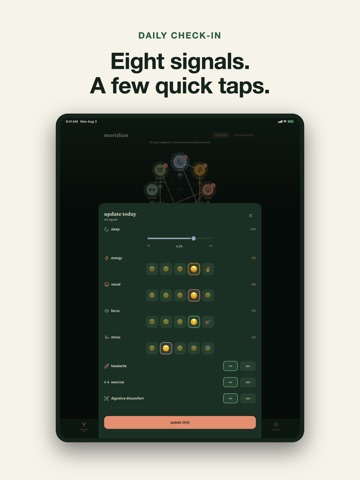 Mood, Sleep & Symptom Tracker iPad screenshot