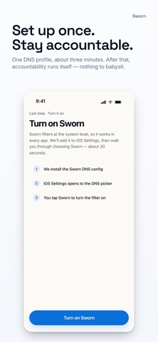 Sworn — Honest Accountability iPhone screenshot