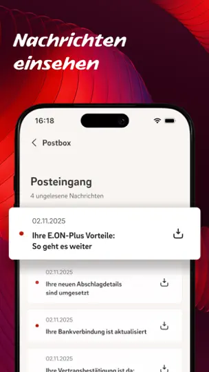 Screenshot von Mein E.ON auf dem iPhone 5