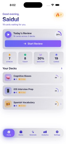 CardCraft AI iPhone screenshot