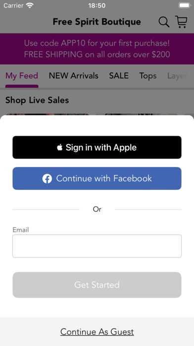 Free Spirit Boutique Screenshot