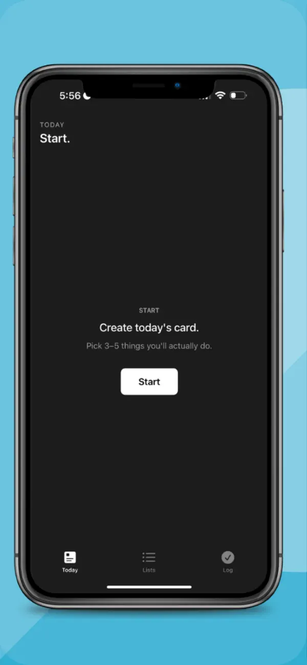Screenshot #1 pour NO·SCHEDULE: Do Less