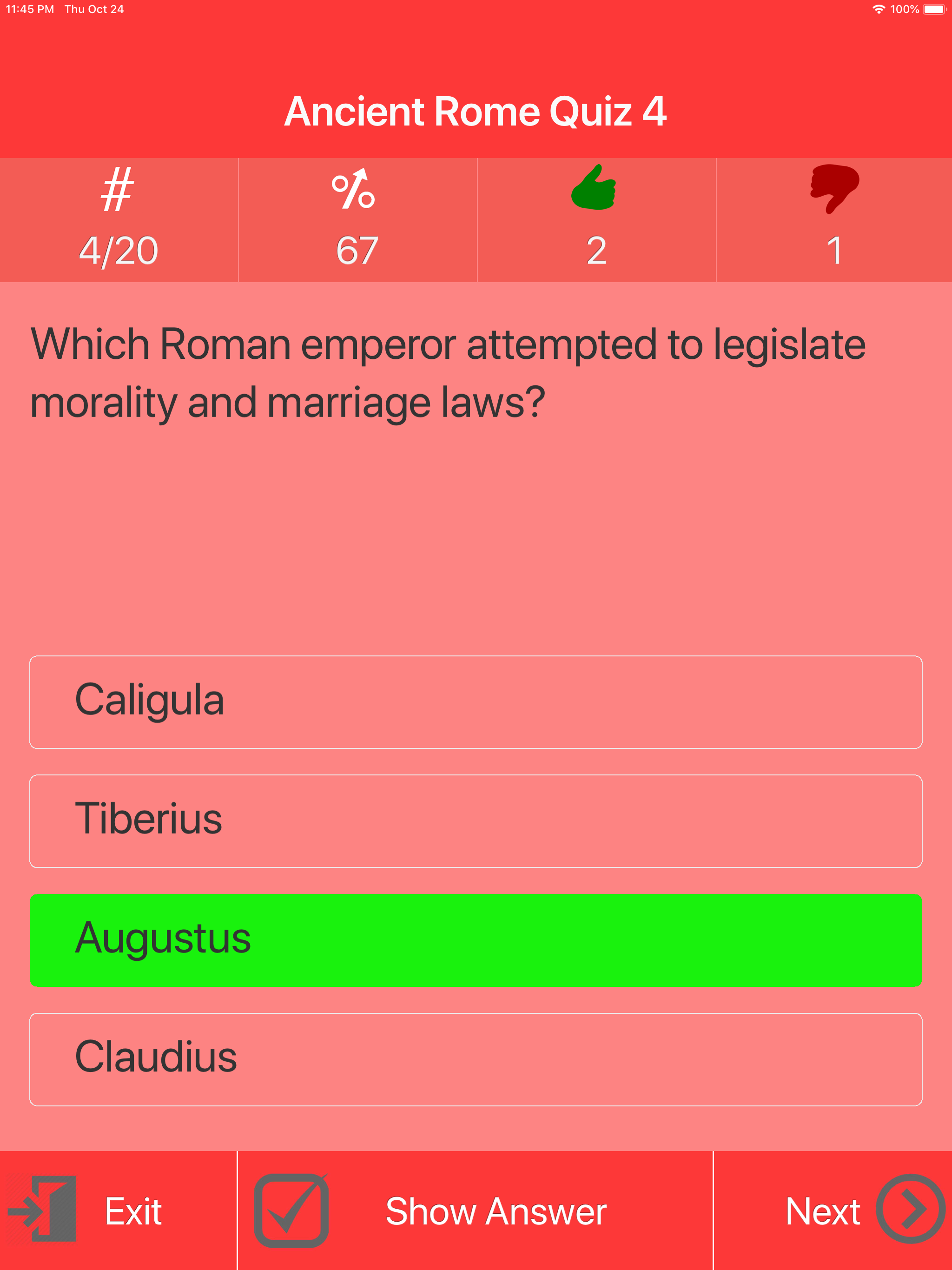 History of Ancient Rome Quiz
