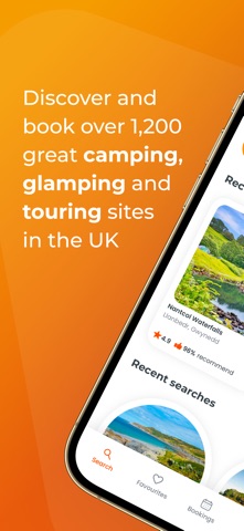 Campsites.co.uk iPhone screenshot 1