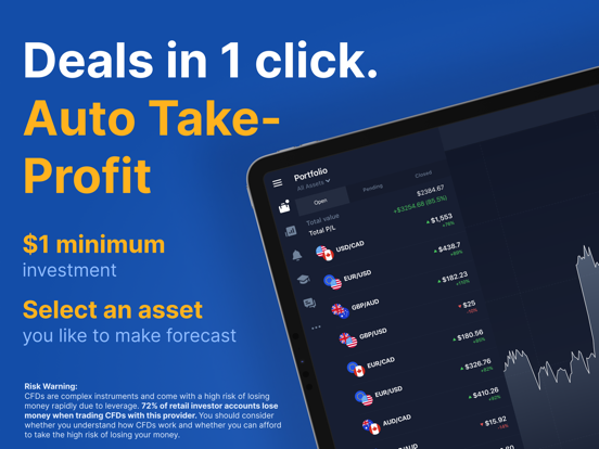 IQ Option – Trading Broker iPad app afbeelding 4