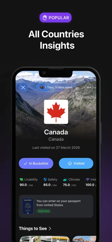 PassportPal - Travel Tracker screenshot 5 of 7