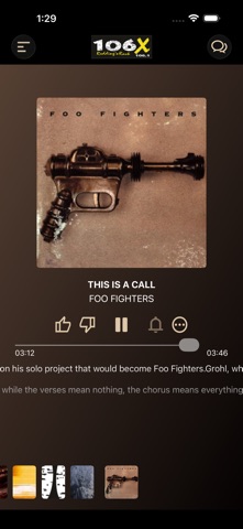 106X app screenshot
