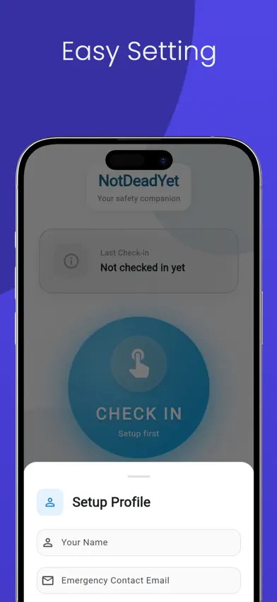 NotDeadYet: Daily Check-In screenshot 4