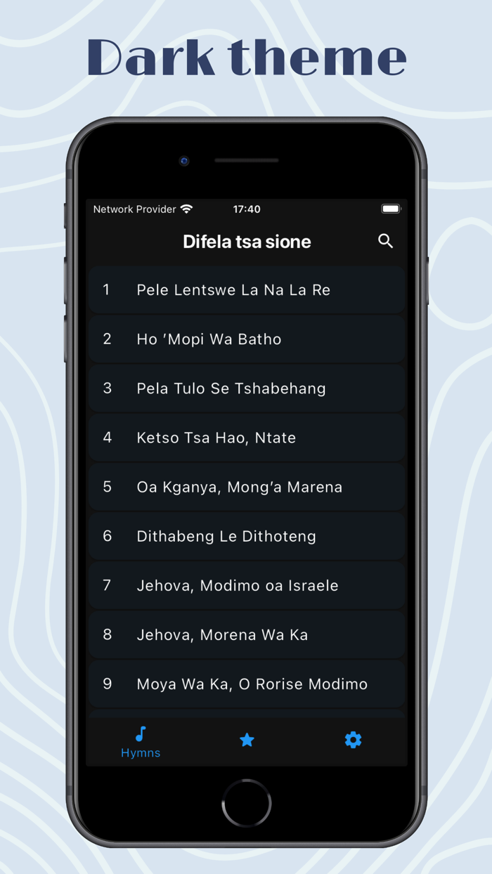 Difela Tsa Sione Hymns