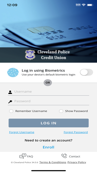 CPCU Visa Card Screenshot