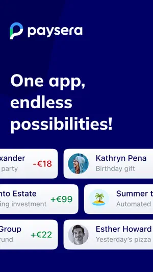 Paysera Super App screenshot 1