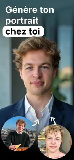 Capture d'écran de RealFake Photos - AI Headshots sur iPhone 1
