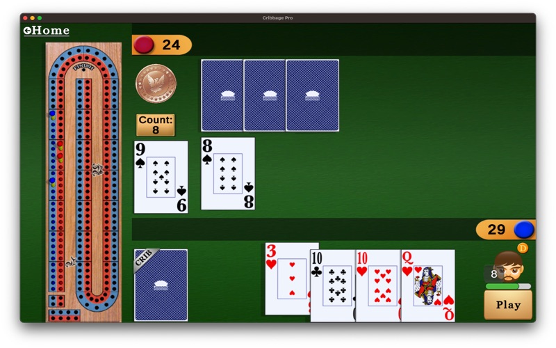 Screenshot #2 pour Cribbage Pro - Card/Board Game