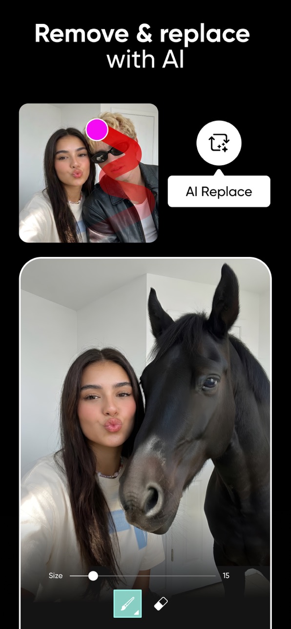 Picsart AI Photo Editor, Video iOS Mod IPA screenshot 7 - iOS app interface