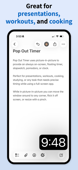 Pop Out Timer Stopwatch Clock Screenshot 2 of 7