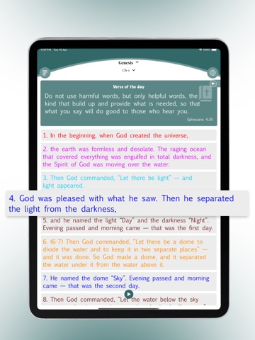 Good News Bible (GNB) Audio* iPad screenshot