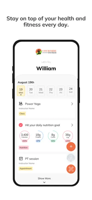 Courtside Fitness screenshot 2