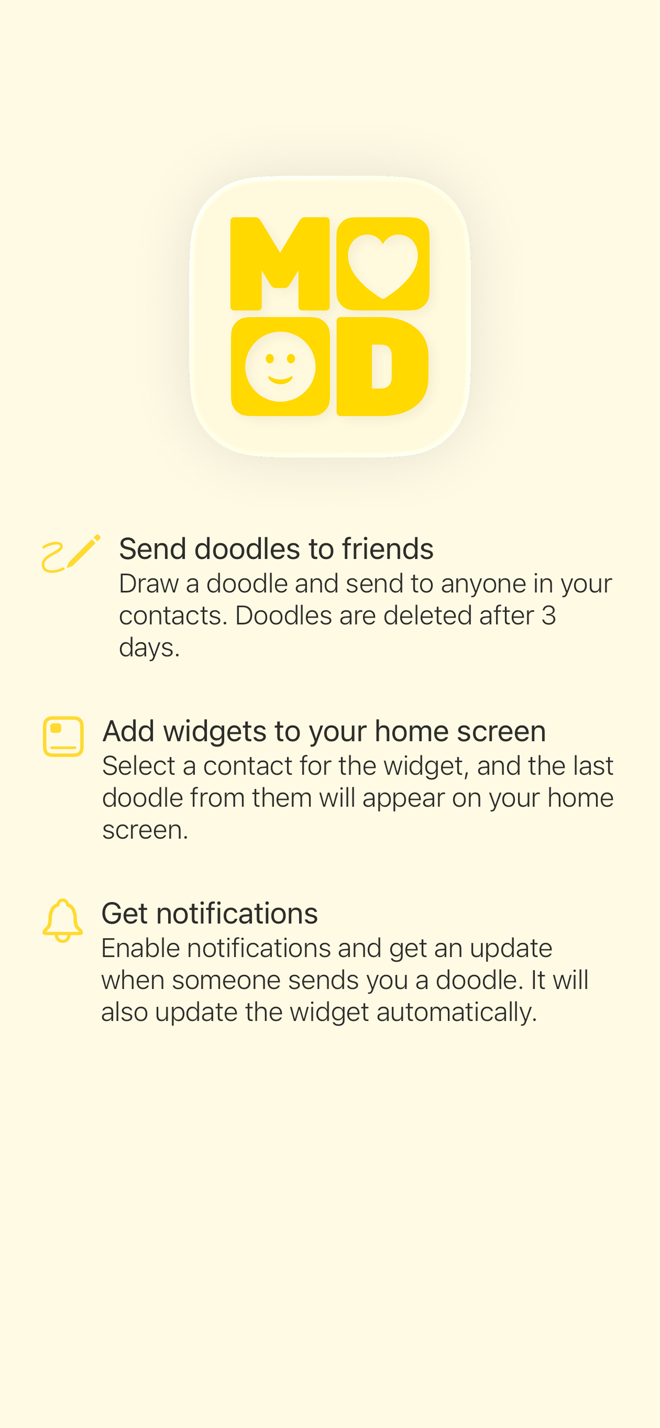 Mood: Friendly Doodles Widget