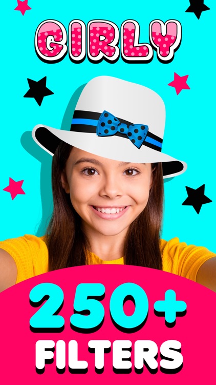 Kids funny face filters Girly