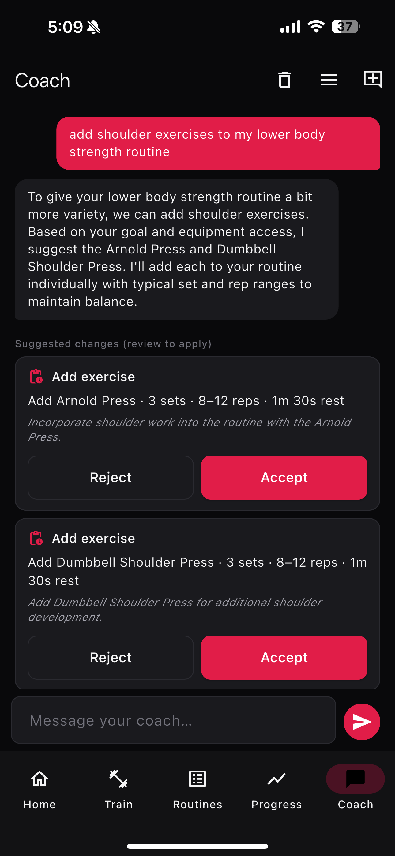 Gains Coach screenshot 4