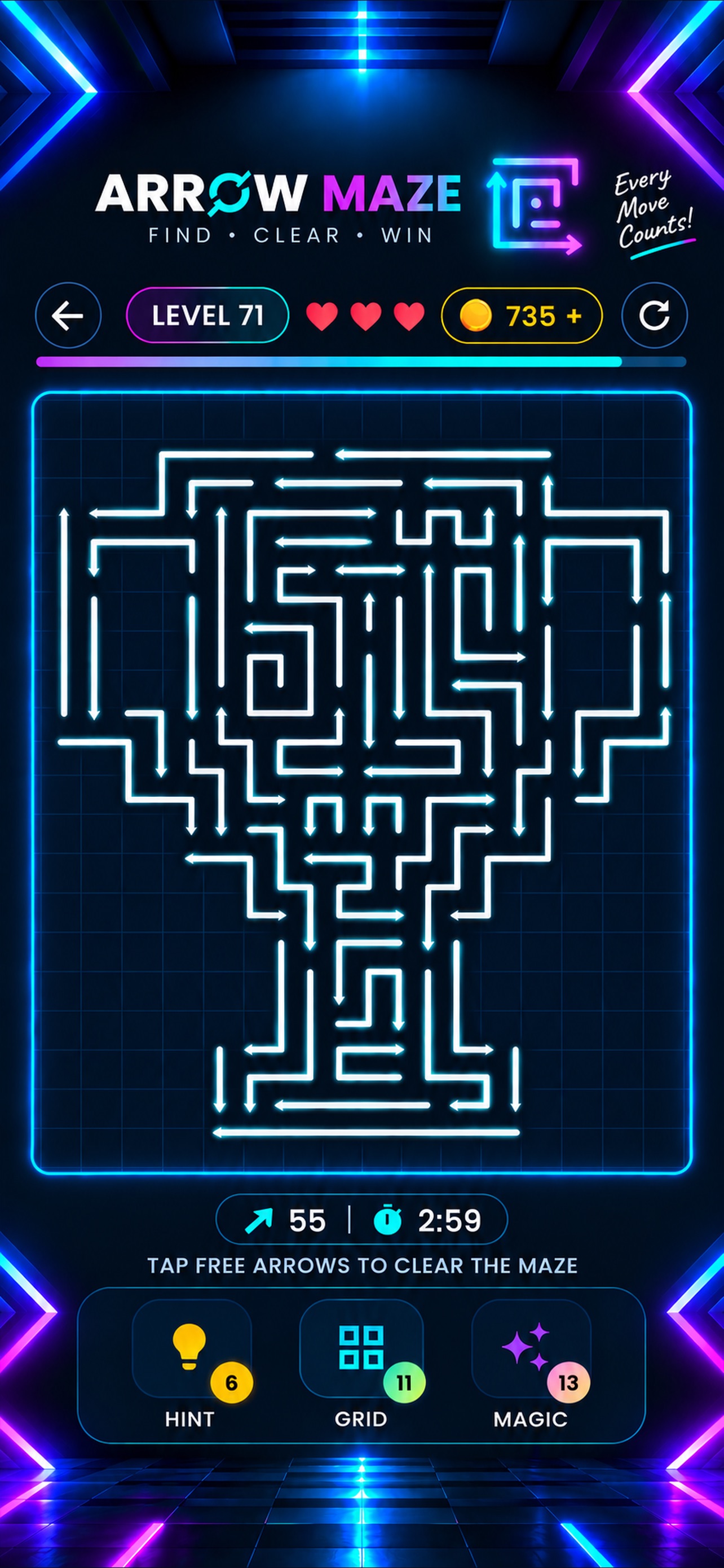 Screenshot 6 of Arrow Puzzle: Escape Maze