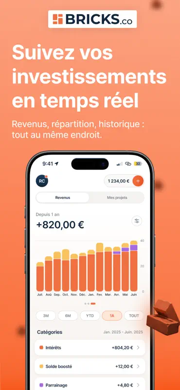 Bricks : Immobilier & Épargne screenshot 5 of 9