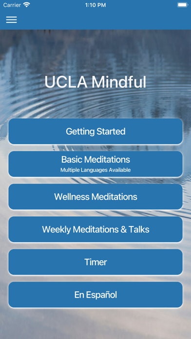UCLA Mindful Screenshot