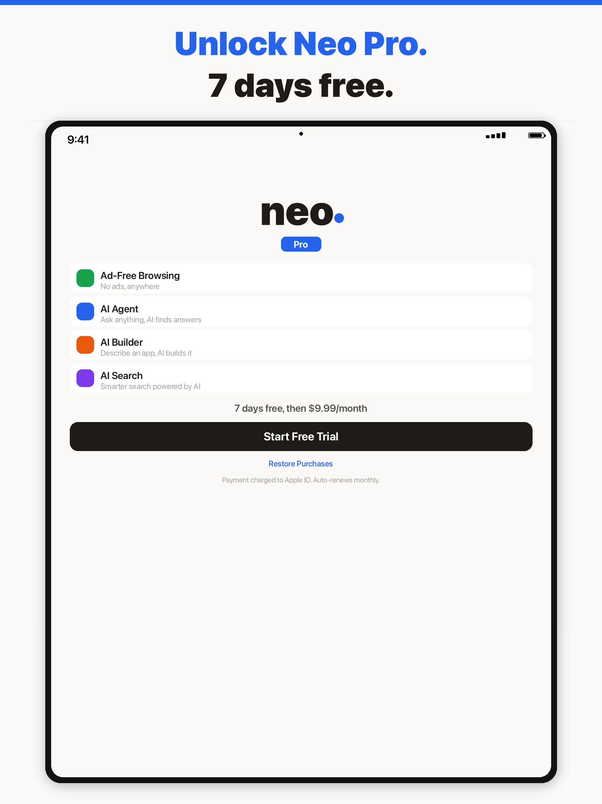 Neo Browser: AI & Privacy screenshot 14