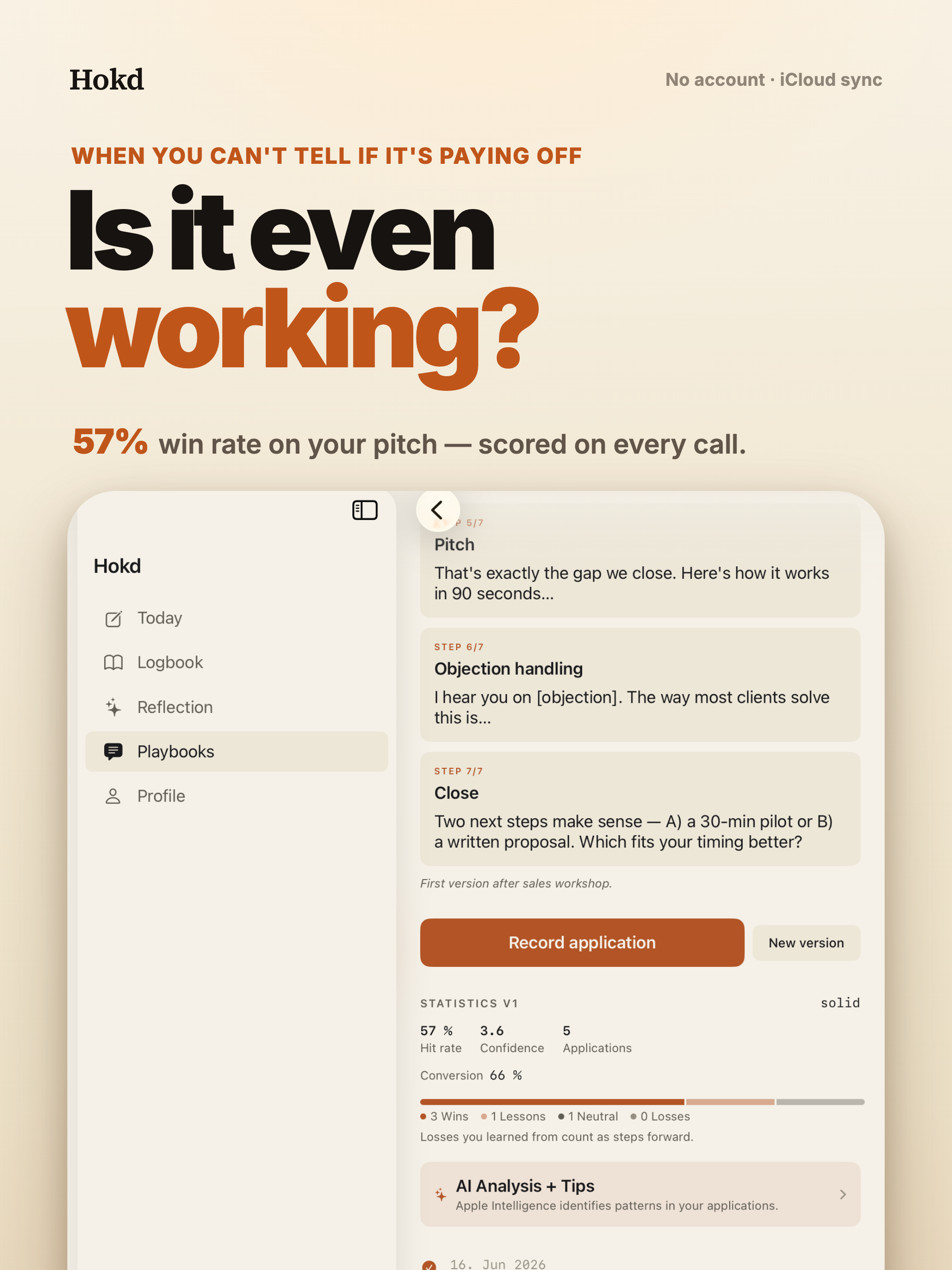 Hokd — Solo Founder Logbook screenshot 6