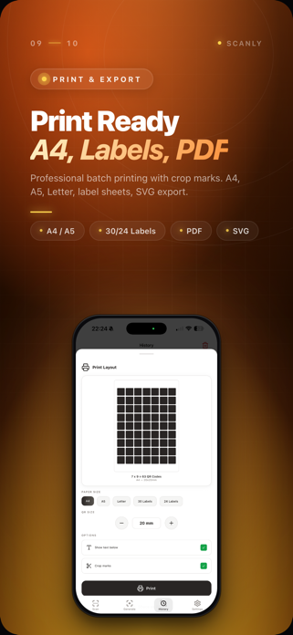 Scanly: QR Scanner & Generator Screenshot 9 of 10