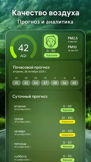 Скриншот Погода Партнер: Прогноз погоды на iPhone 9
