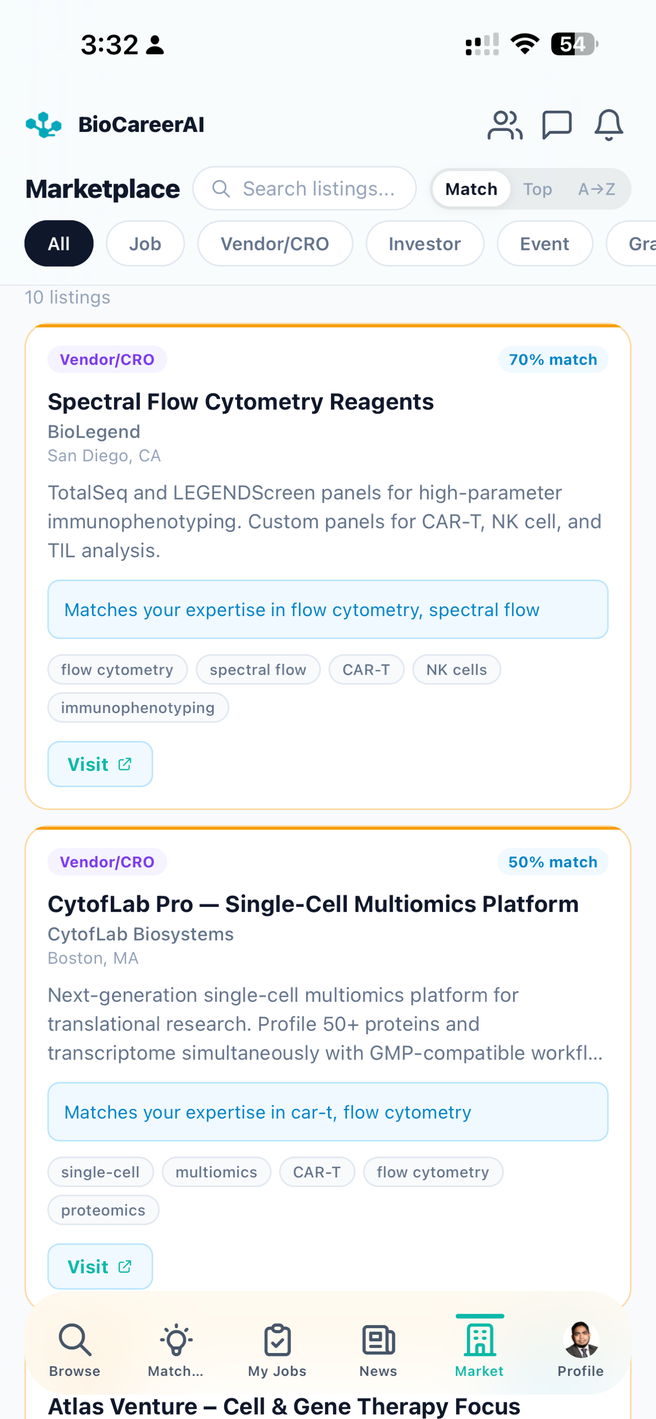 BioCareerAI screenshot 5