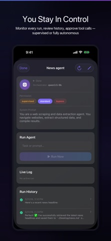 Cipher AI: Private LLM Chat iPhone screenshot