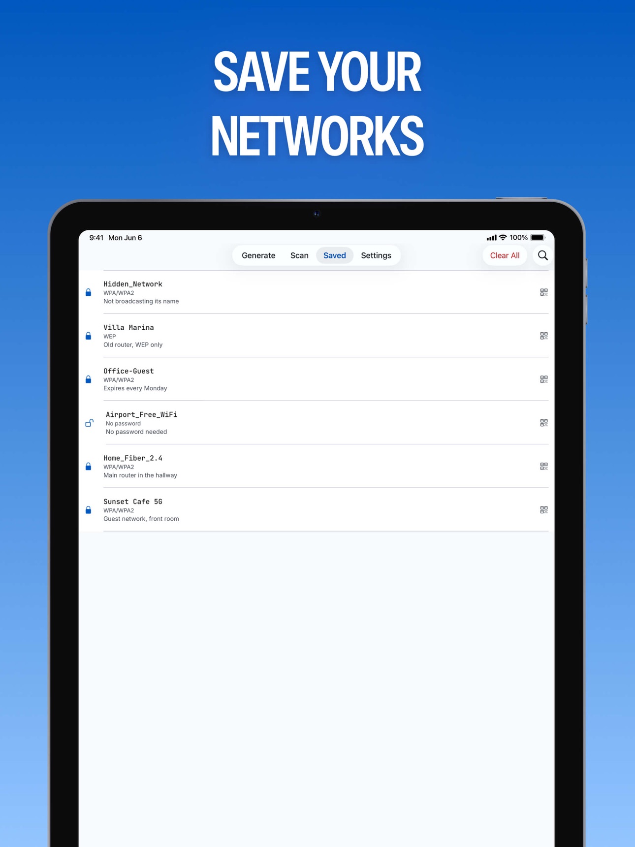 Screenshot 6 of Wifiary: Wi-Fi QR Code Share