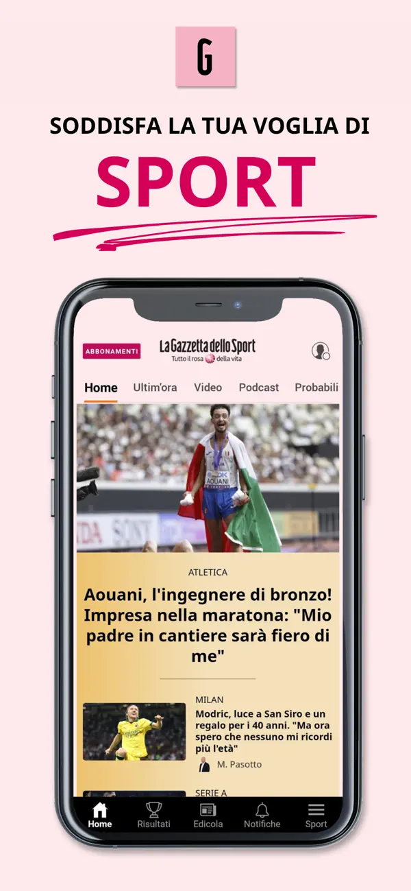 Screenshot #1 pour La Gazzetta dello Sport